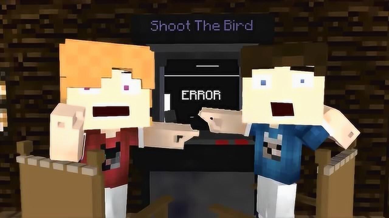 mc动画史蒂夫和爱丽克丝玩街机ghostblock