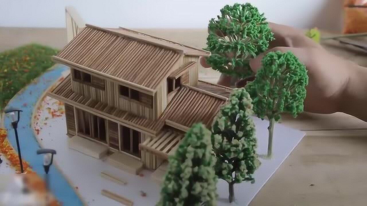 手工制作达人利用竹子搭建房子这手艺堪称一绝