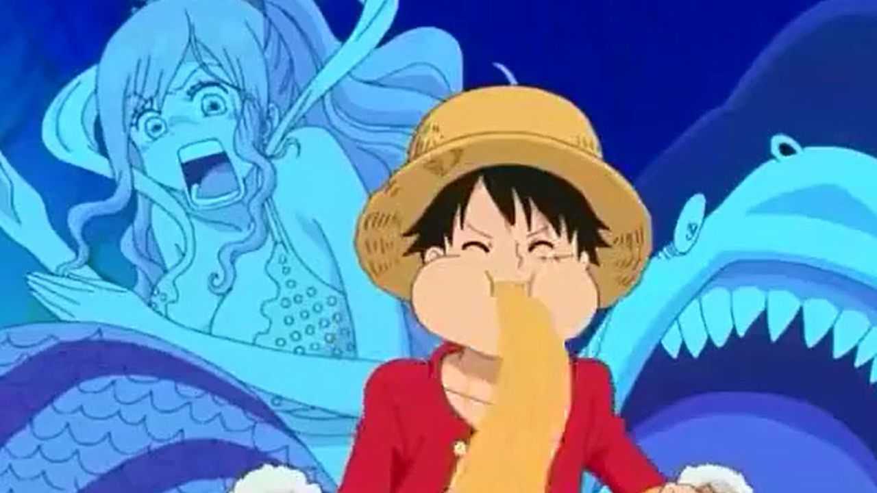 白星公主请路飞吃饭为何大哭难道是路飞又把一桌子饭全吃光了