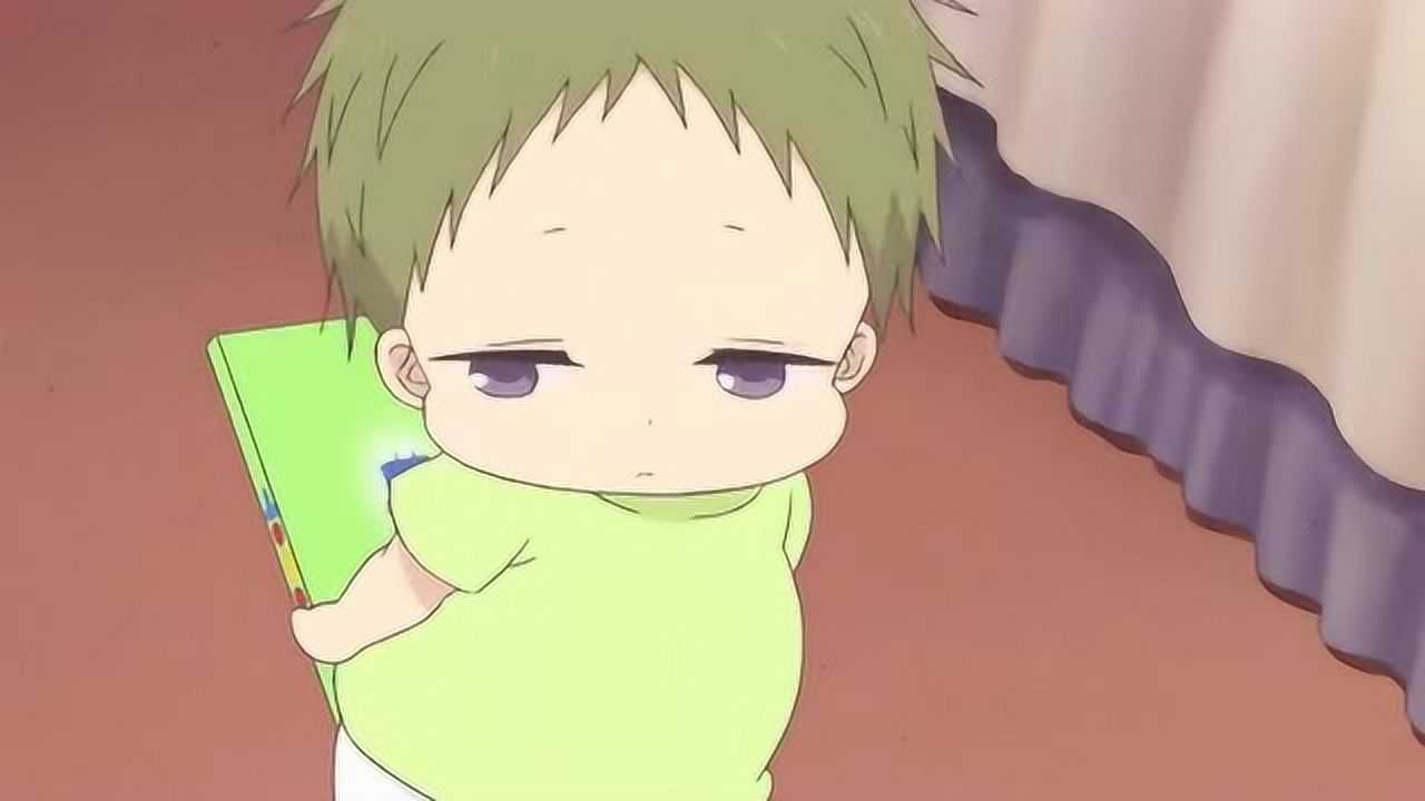 学院奶爸虎太郎太懂事了看到哥哥想事情就乖乖睡觉了