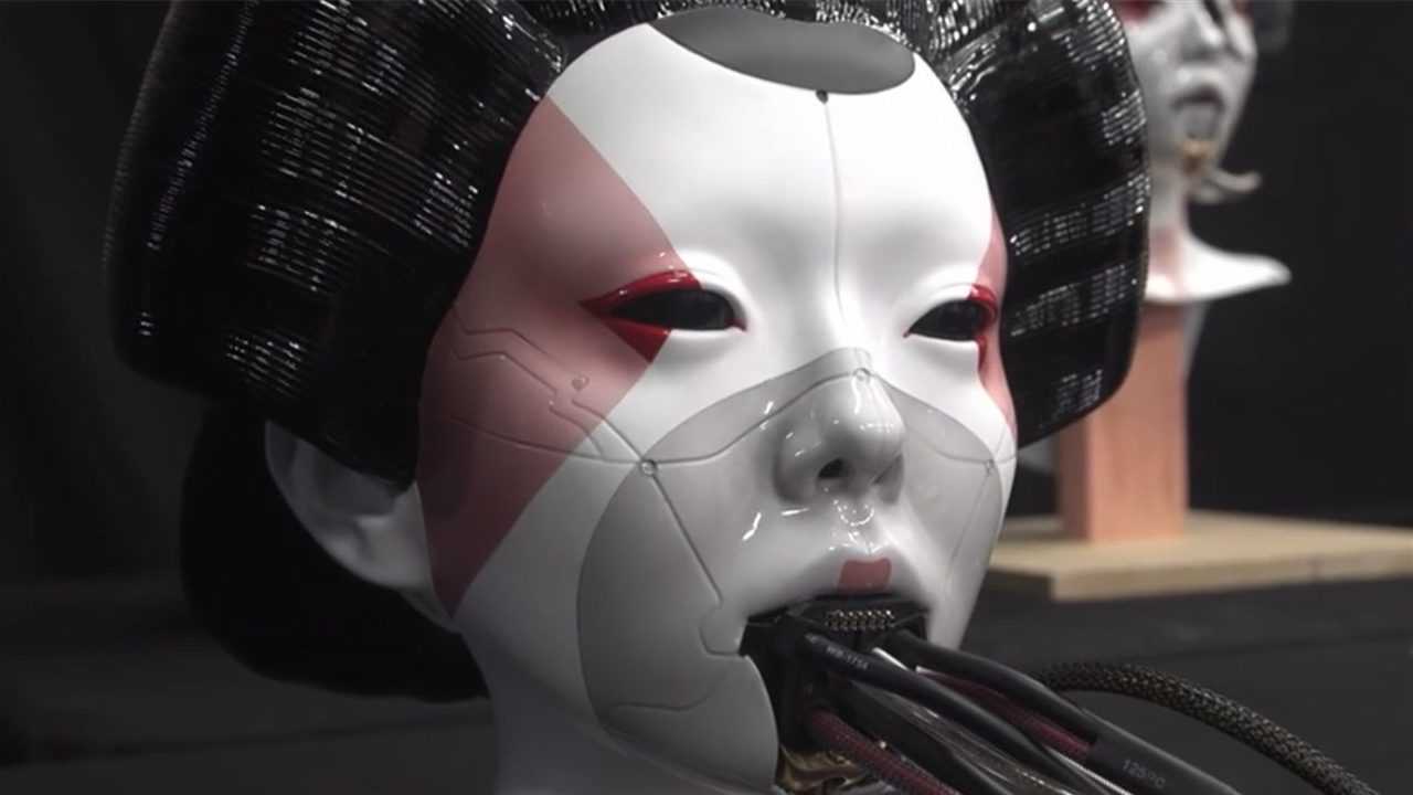 惊人的艺妓面具,逼真到有点恐怖,有多复杂看了才知道