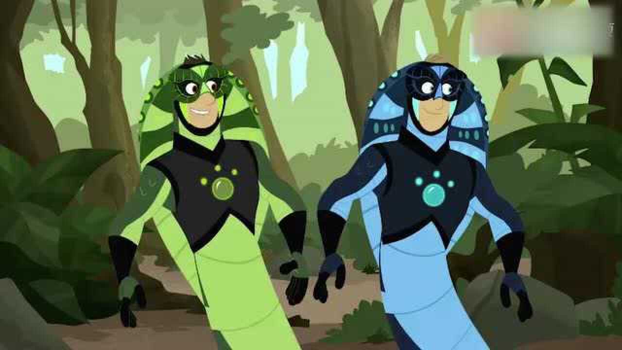 动物兄弟:二打一,马丁和克里斯吓退眼镜蛇王