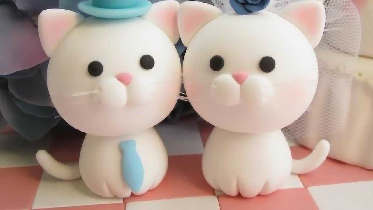 超轻黏土diy:教你捏一个圆头圆脑的小白猫
