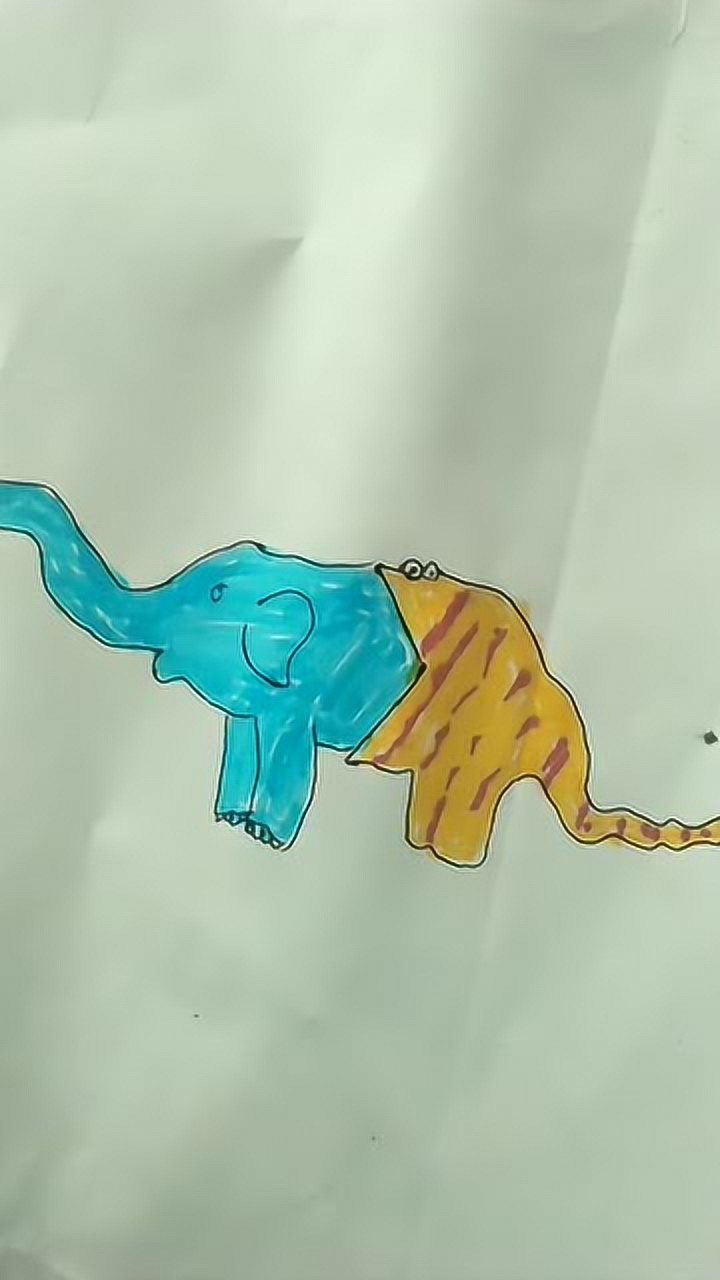 人心不足蛇吞象!不过这画太形象了,直接变恐龙了