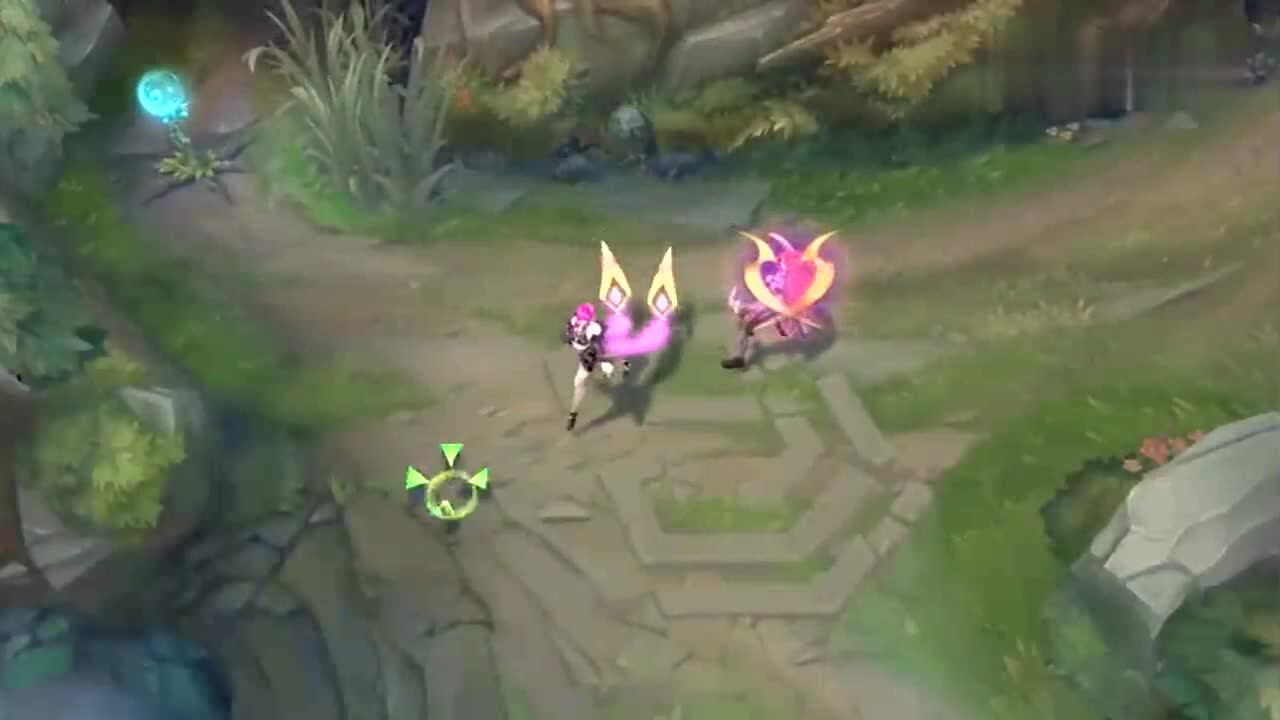 LOL女团皮肤介绍:KDA伊芙琳这个慢慢充能的爱心特效太好看了!_腾讯视频