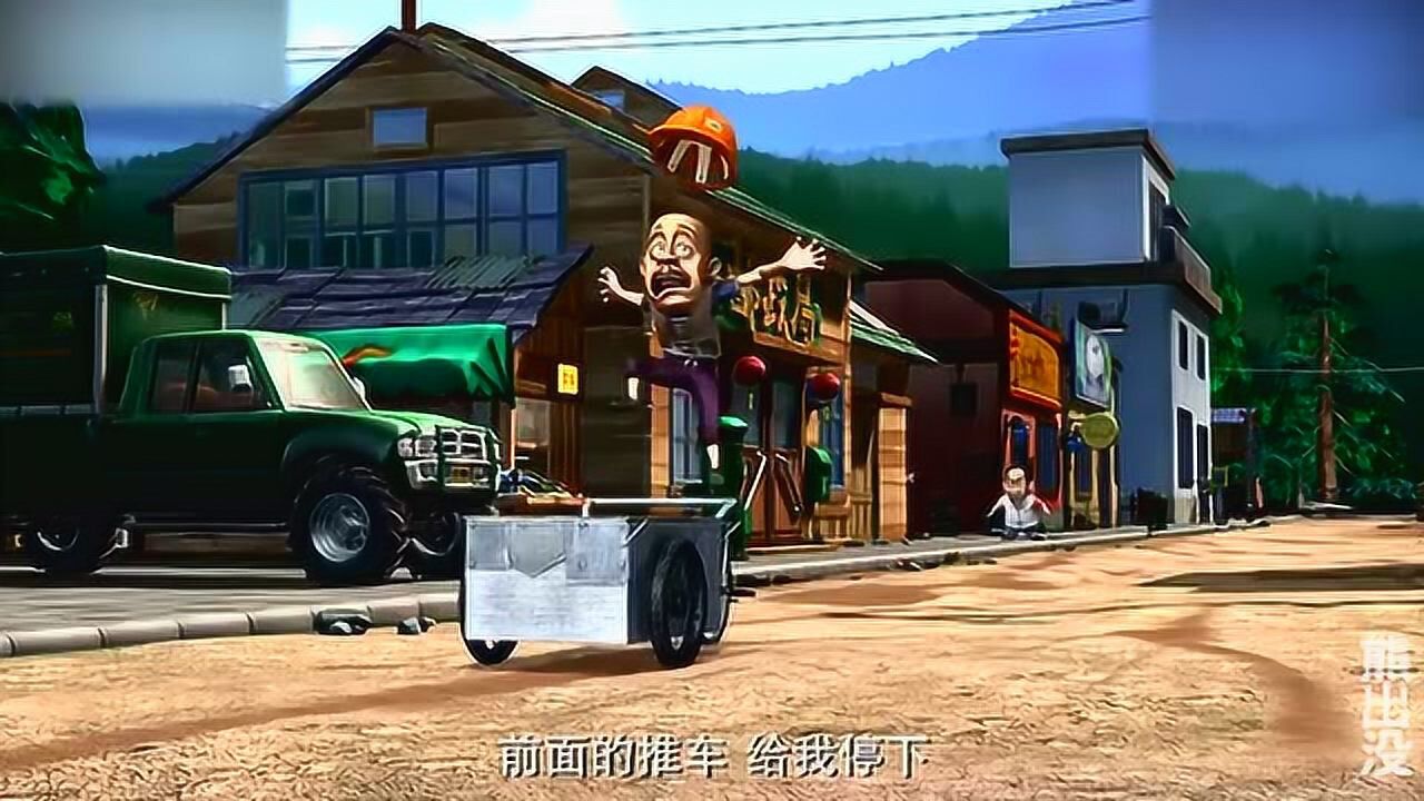 熊出没:光头强又去集市上卖烧烤,会发生什么事呢