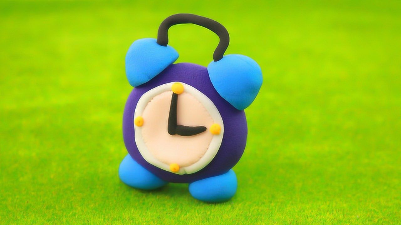 超轻黏土益智手工diy可爱的小闹钟