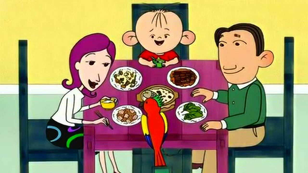 大耳朵图图:怎么有这么多人来图图家看这个鹦鹉呢