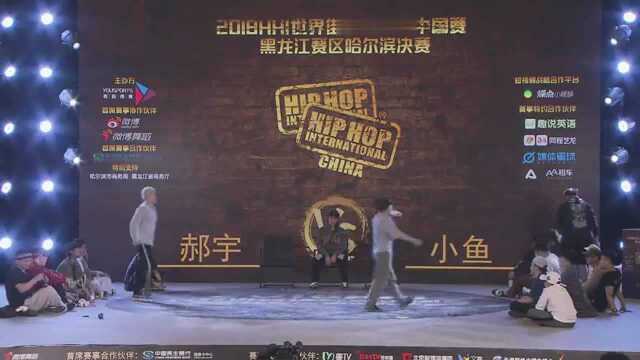 郝宇VS小鱼HHI2018黑龙江赛区popping8进4