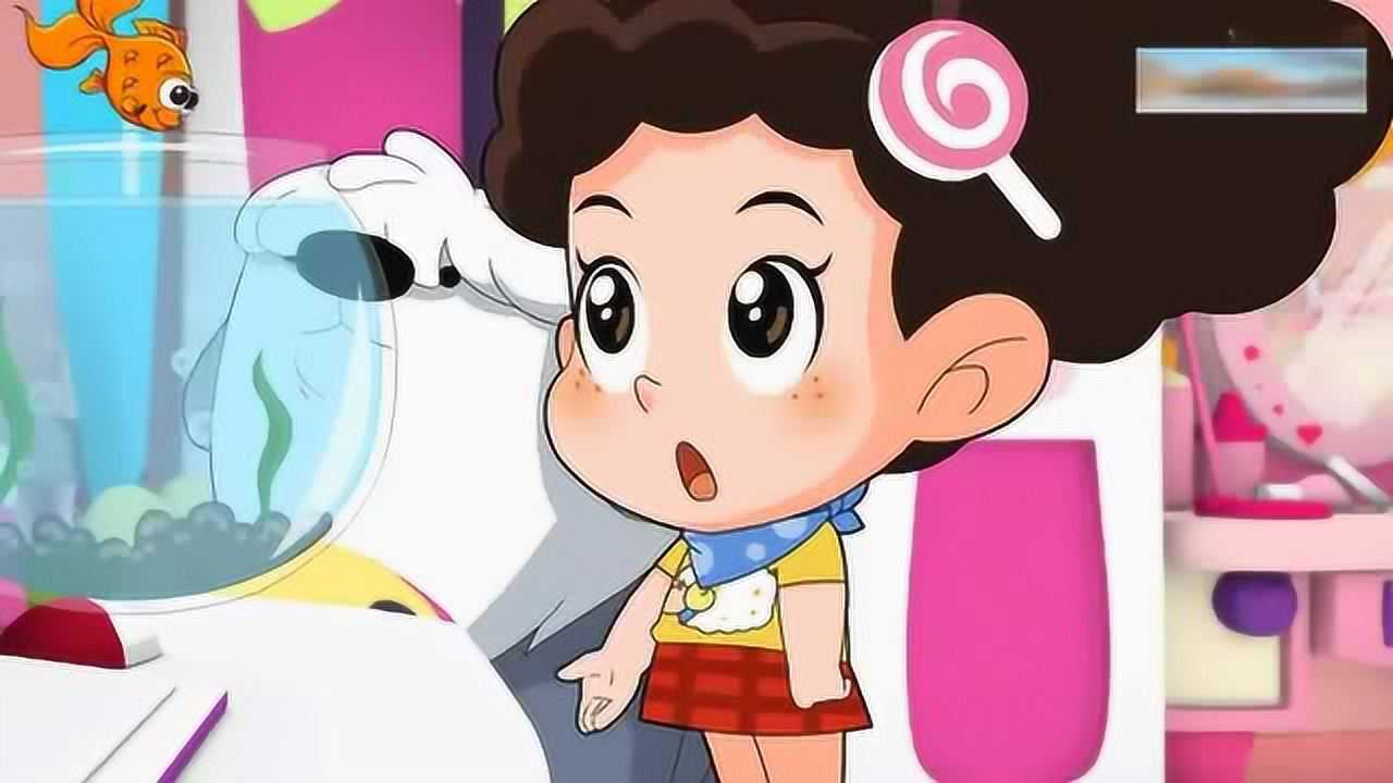 大头儿子 大眼妹跳出来亲棉花糖啦