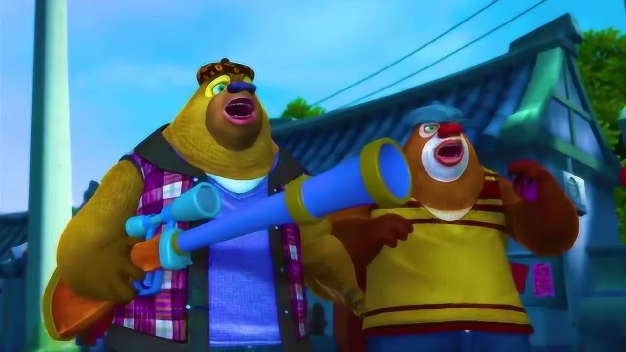 熊出没:熊大熊二打枪比赛,熊大熊二意外获得胜利