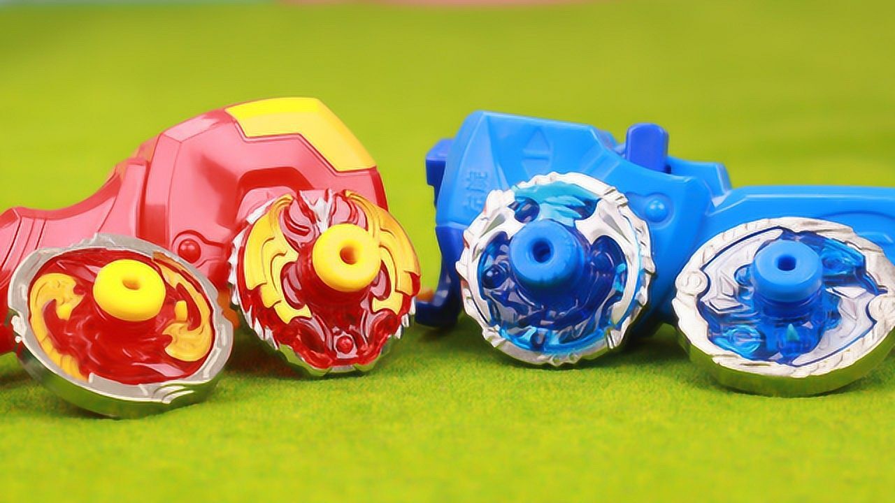 超变战陀平衡型陀螺猎冰蓝龙开箱 持久型平衡型双超能环试玩_高清1080