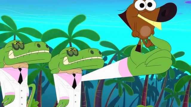 鲨鱼哥和美人鱼:看到鲨鱼哥发怒,鳄鱼兄弟马上交出了zig