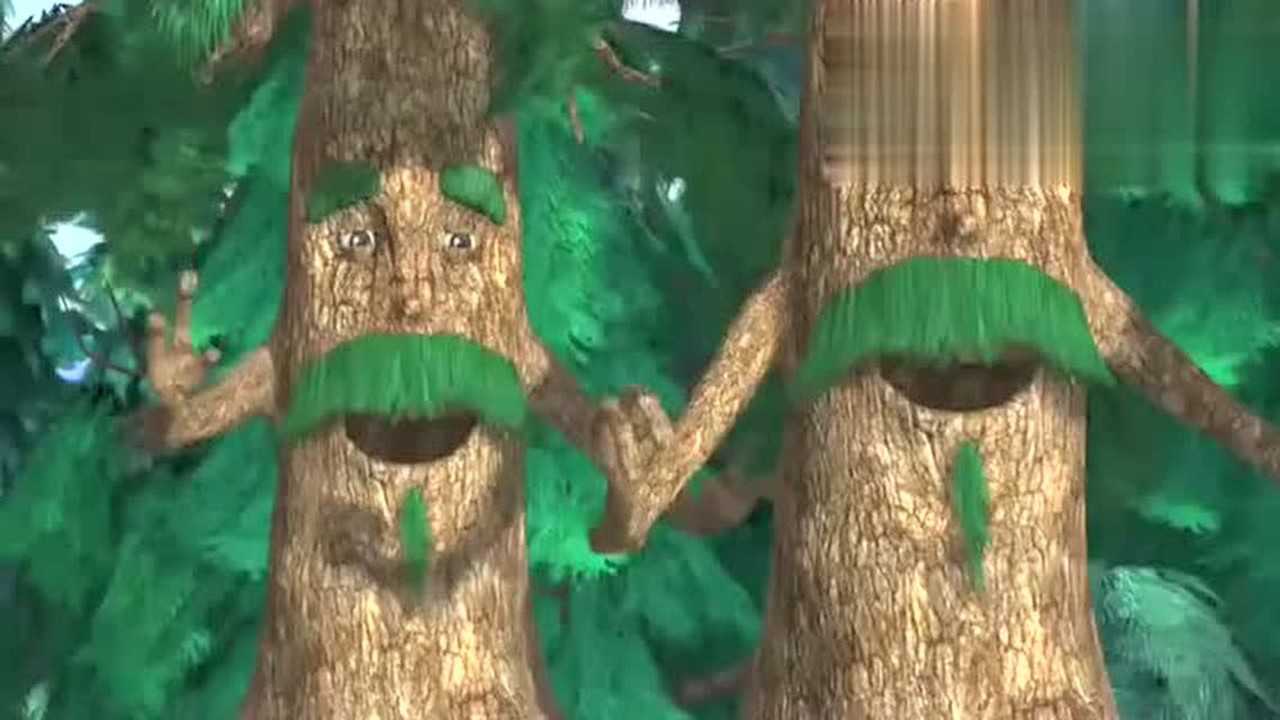 熊出没:光头强看到会说话的树神,他不害怕,反而还这么想!