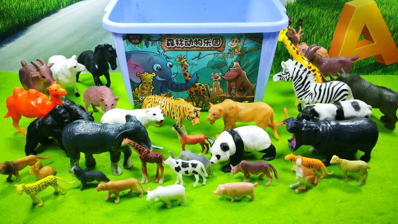 森林动物乐园野生动物模型玩具大集合