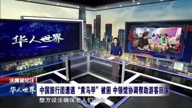 留尼汪 中国旅行团遭遇黄马甲被困