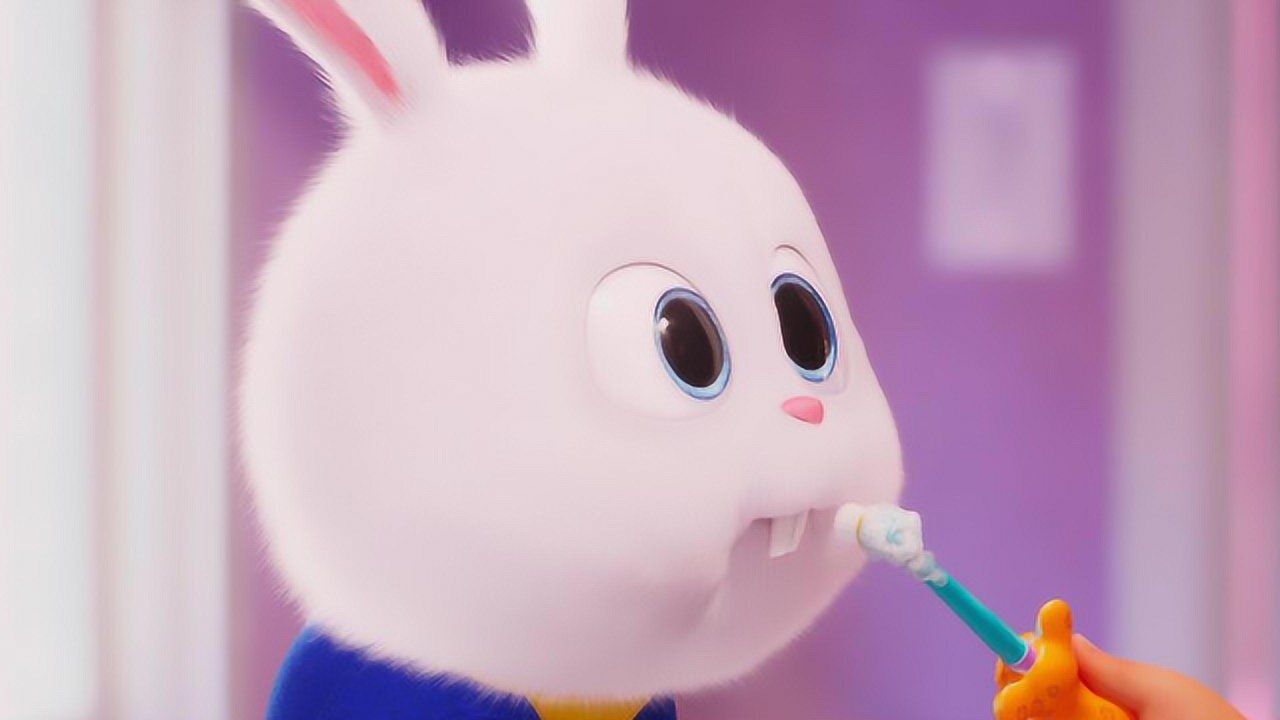 爱宠大机密2兔几雪球贱萌登场穿上制服变身超级英雄雪球队长