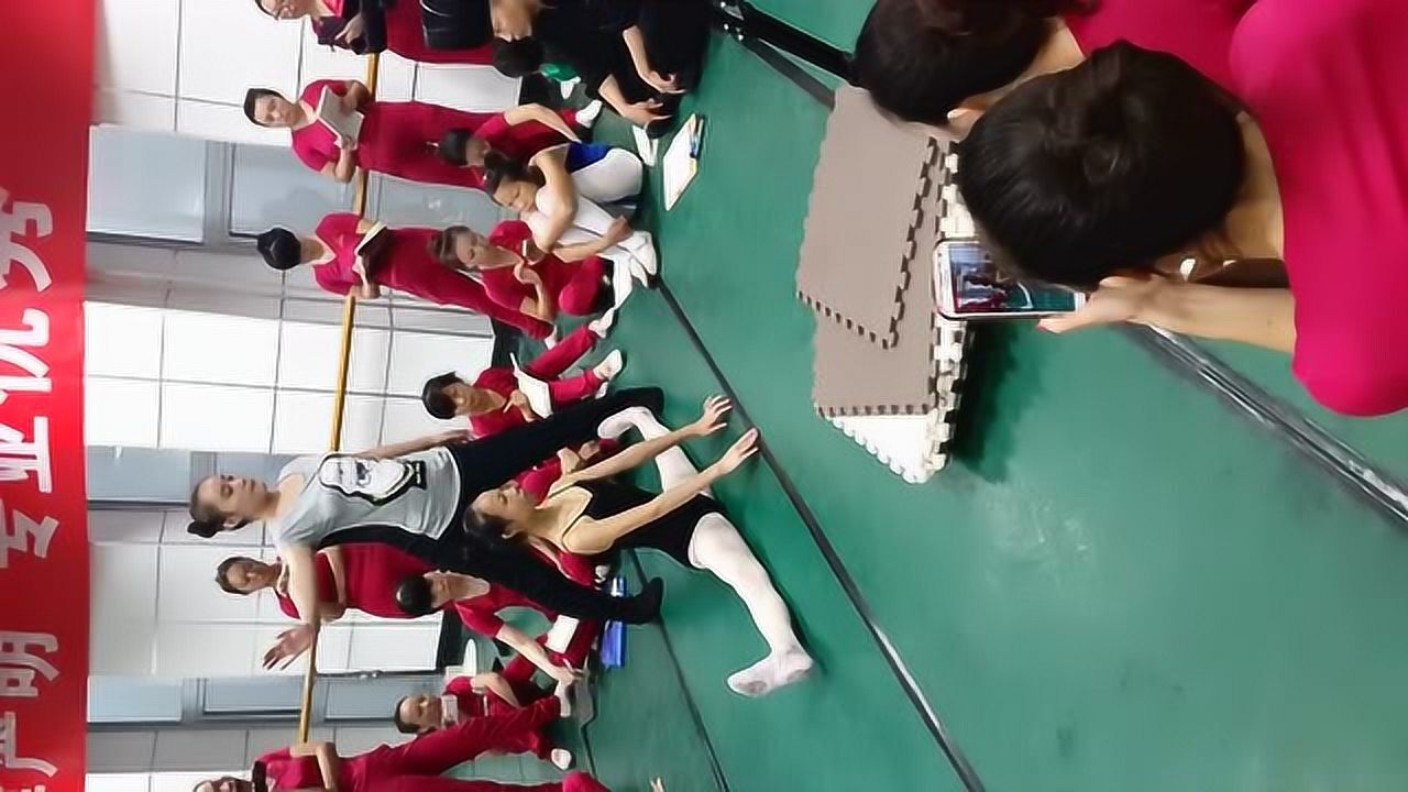 南方舞蹈学校舞蹈基础教学全系列教学课程视频之横叉1,吸腿练外开