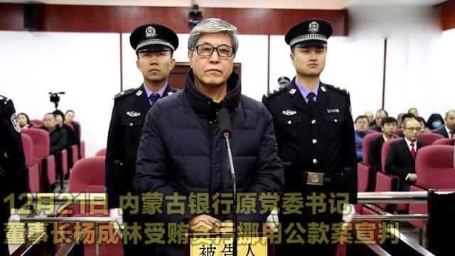 贪污超6亿的内蒙古“巨贪”杨成林,一审被判死刑,解气