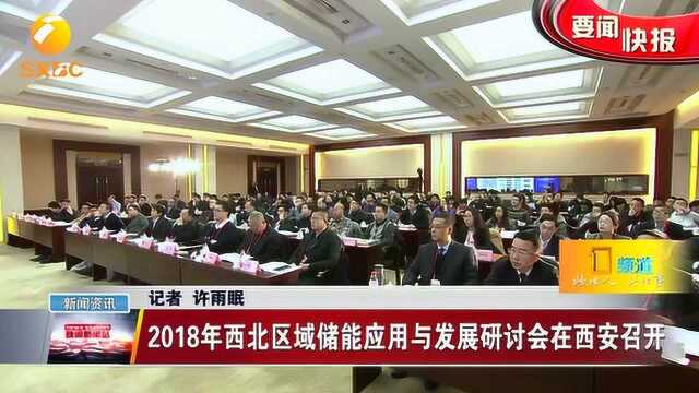 2018年西北区域储能应用与发展研讨会在西安召开