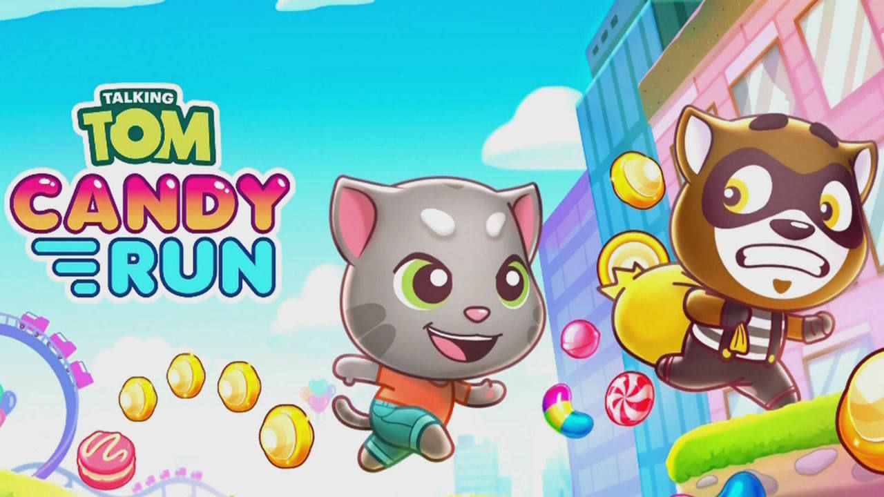 汤姆猫糖果跑酷 talking tom candy run 7天 游戏演练 手游酷玩