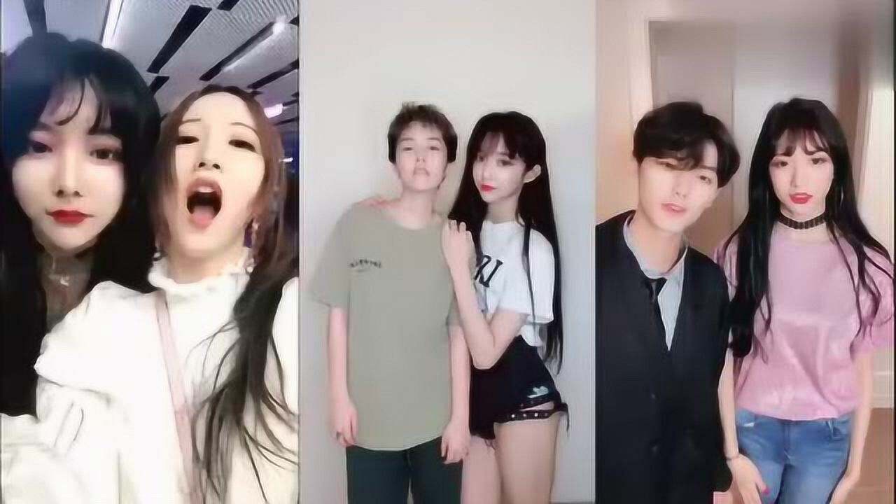 女装大佬艾比和三个不同男生的同框你们觉得和谁最般配