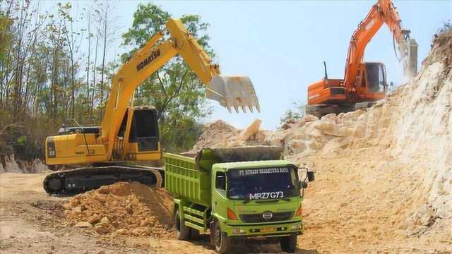 实拍铲土机挖土建房子,网友:我家需要两个!