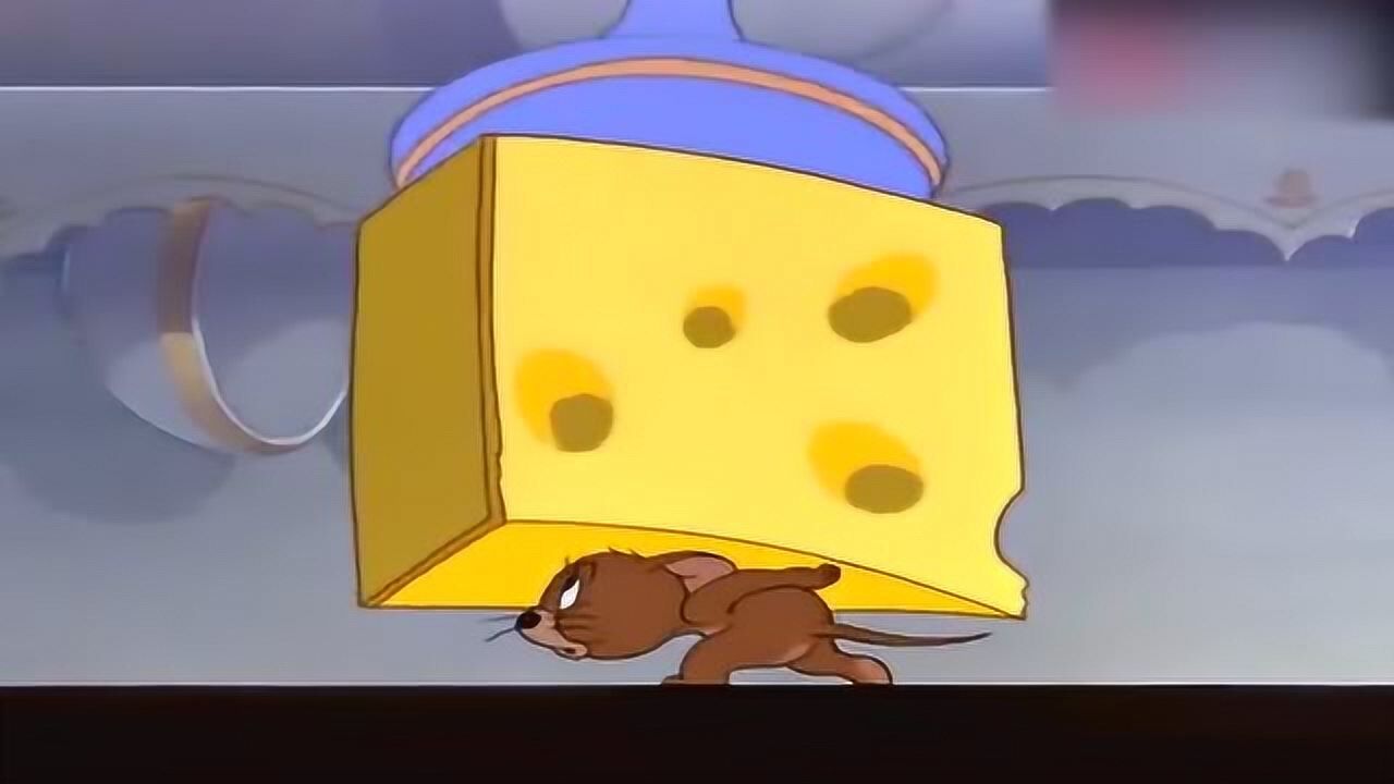 猫和老鼠:老鼠偷个奶酪真是辛苦啊,这太重了!