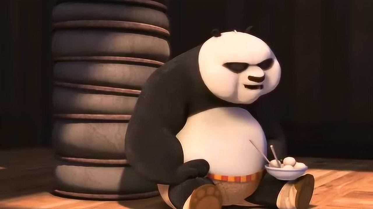 功夫熊猫熊猫在练功房吃东西师傅不淡定了