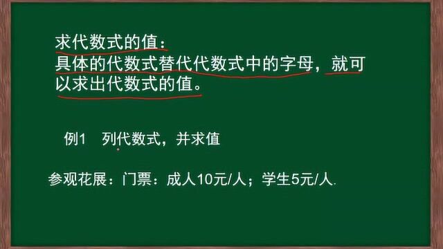 七上3.2 求代数式的值知识讲解微课1