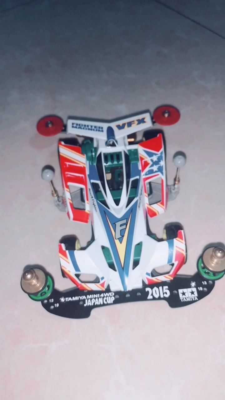 迷你四驱车五星战士升级改造版加装玻璃纤维龙头凤尾