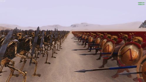 5000最强古军队秦军对战5000斯巴达勇士，谁能赢？史诗战争