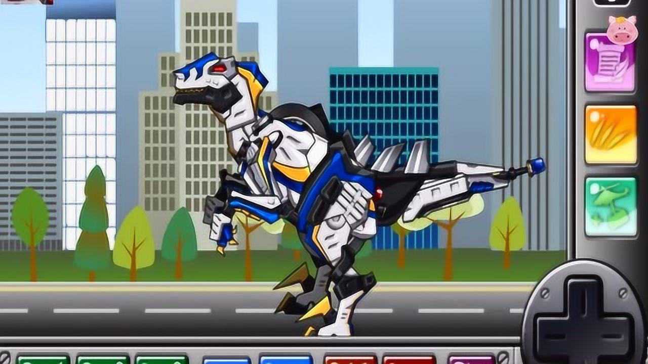 组装机械警暴龙 拼装机械恐龙休闲游戏