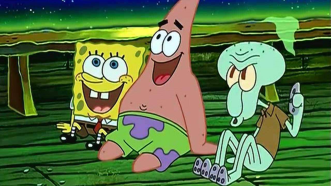 海绵宝宝章鱼哥被飞天魔鬼打入了地狱