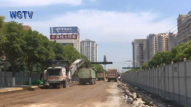 我县城市市政公用设施建设强力推进