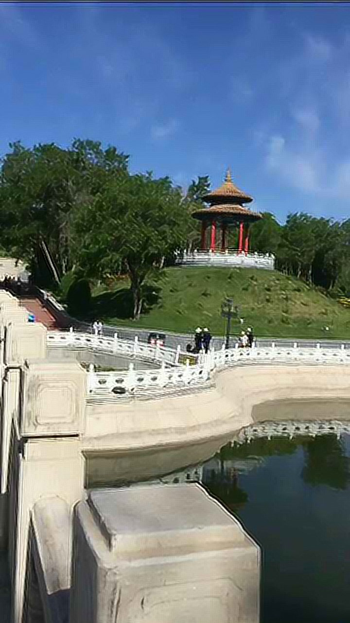 美麗的白銀在甘肅(白銀金魚公園人工湖)