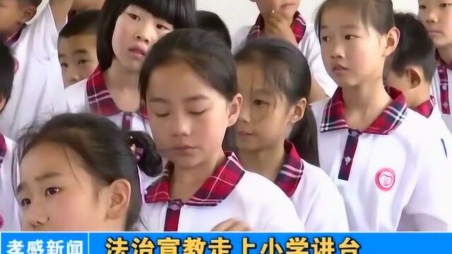 孝感:法制宣教走上小学讲台