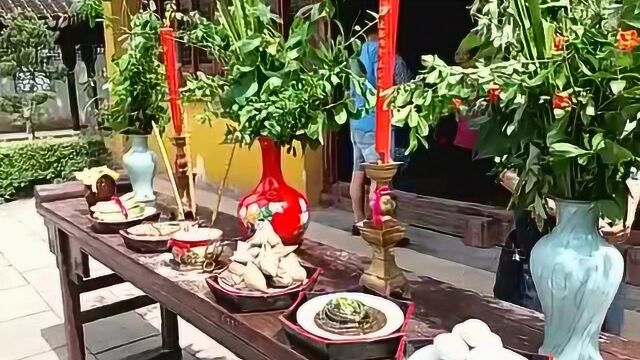 端午节,苏州伍相祠祭出传说中的“五黄宴”