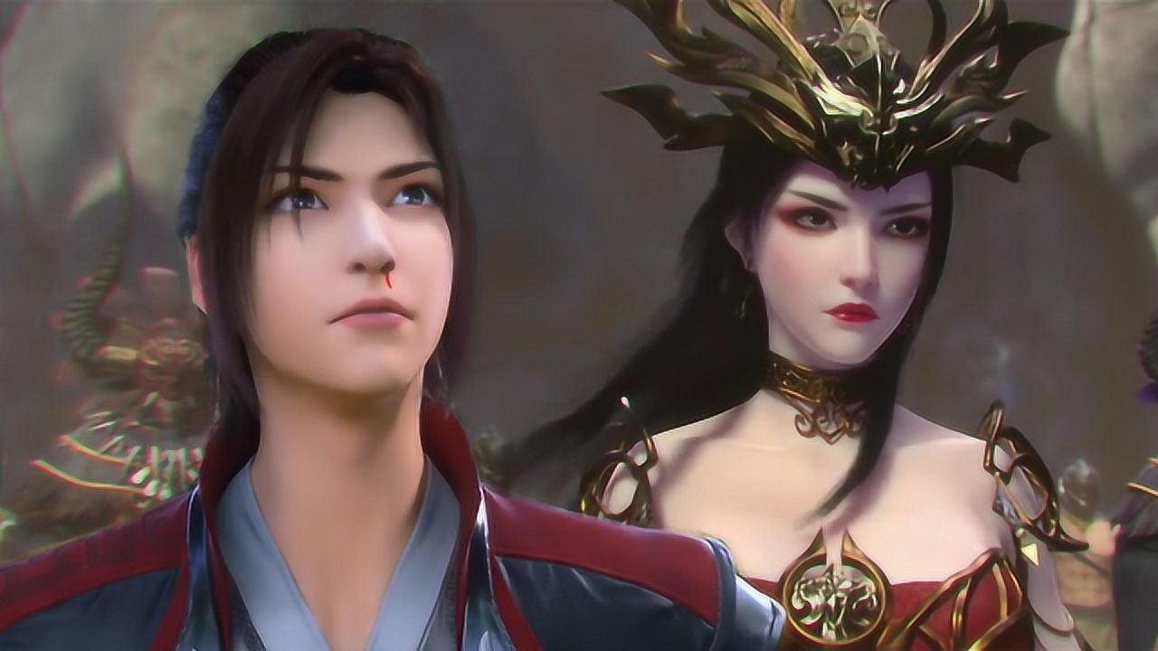 斗破苍穹:萧炎初见美杜莎女王,也是惊艳的不行,美艳不可方物