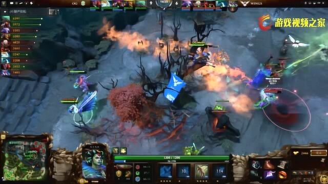 DOAT2 TI6护国神翼Wings对阵OG