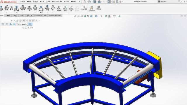 SolidWorks非标自动化设计教程:弯道皮带输送机设计