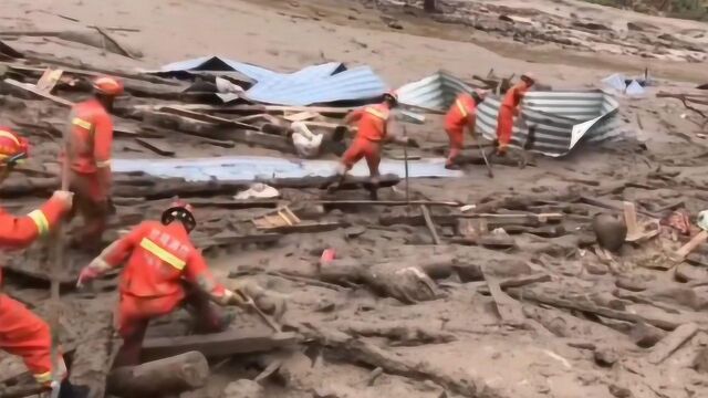 甘肃迭部县发生山洪24户受灾 已致1人死亡3人失联