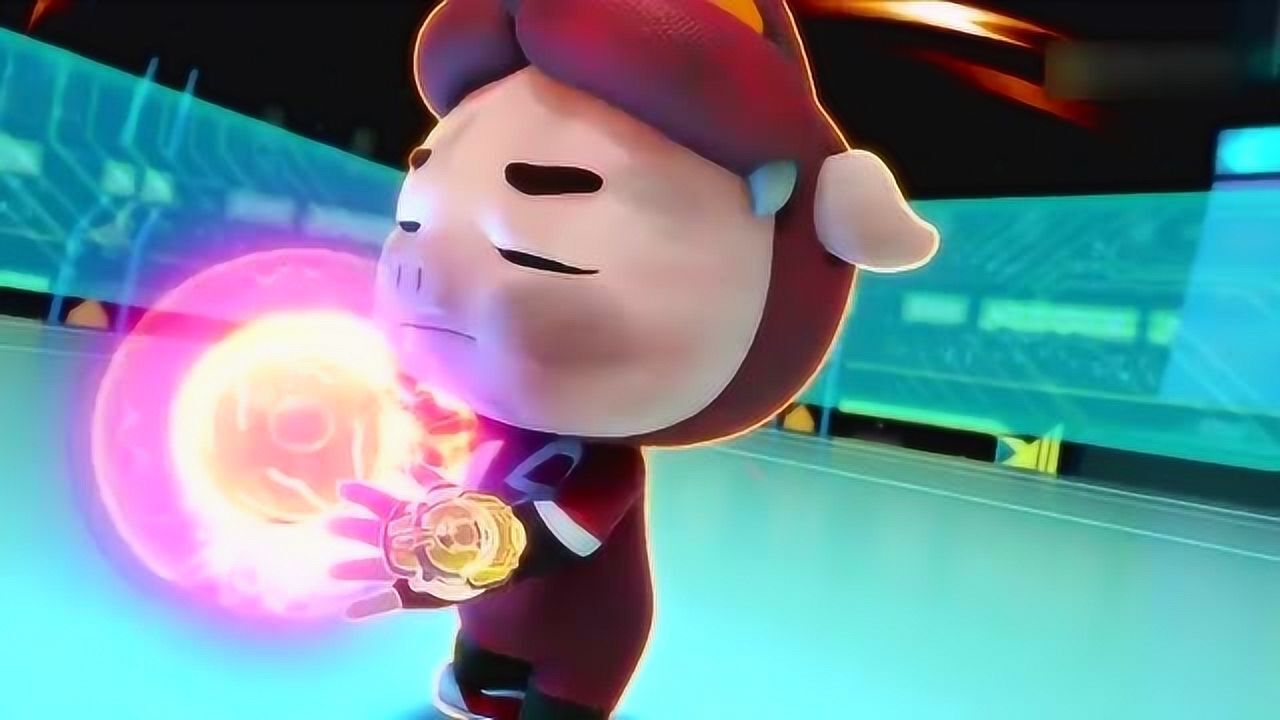 猪猪侠:猪猪侠这是在打球,不是在玩太极啊,小呆呆也加入!