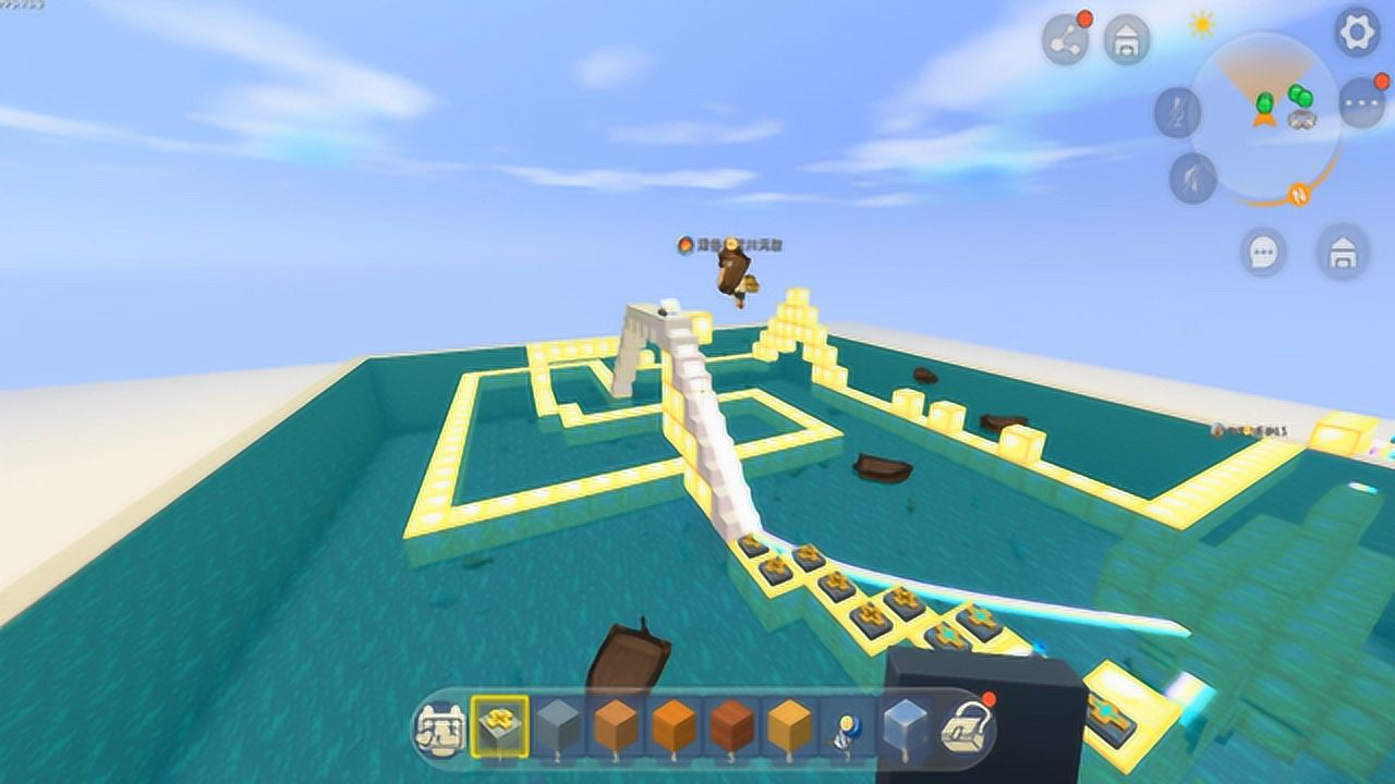 迷你世界3:创造模式制造水上乐园 终于打造了完整的水上乐园
