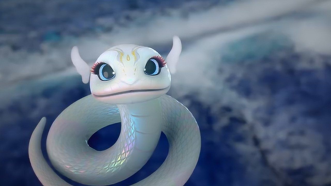 斗破苍穹第三季:美杜莎女王变成一条可爱小白蛇,萧炎收她为打手