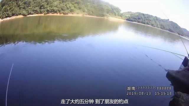 钓鱼踩点风景好