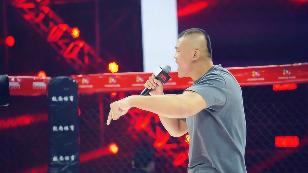中国猛将刘文擘抢话筒怒喷ufc名将大脚席尔瓦