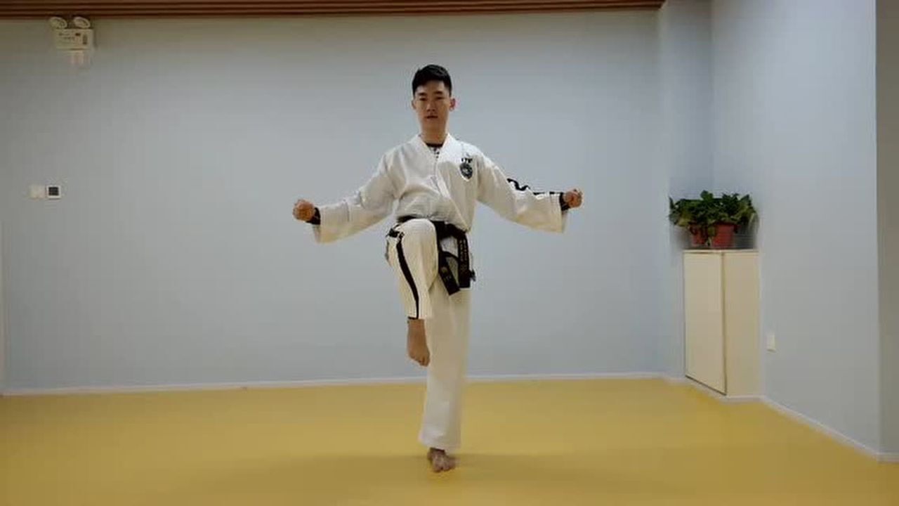 曲鹏:传统跆拳道前踢教学(北京铭豪国际跆拳道)