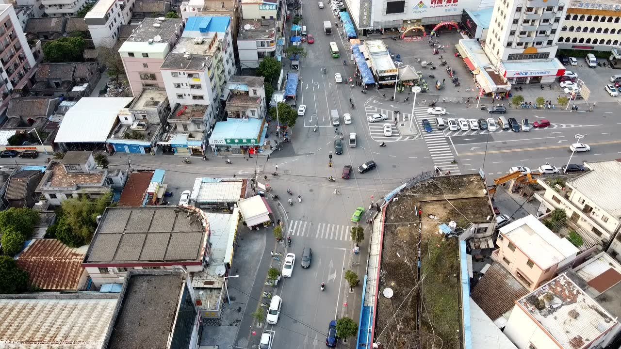 航拍下的江门麻园,打工基层生存的地方