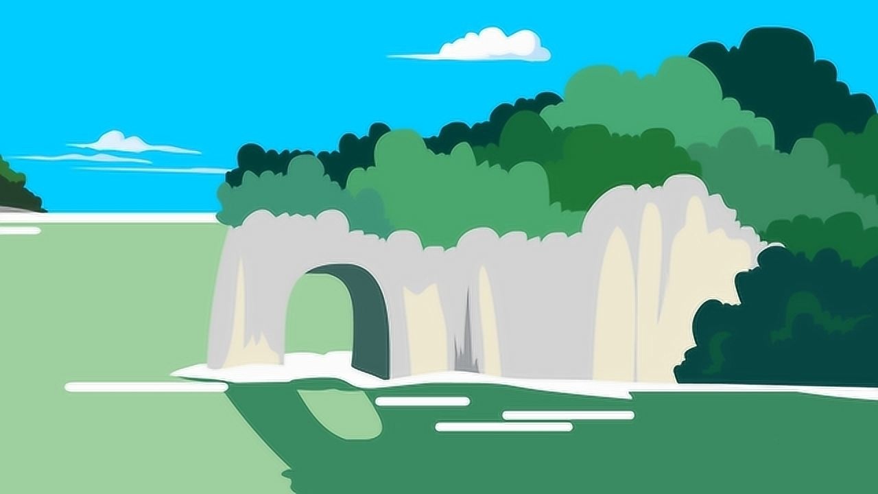 同学们,象鼻山是桂林山水的象征,外形酷似一只在用鼻子吸水的大象